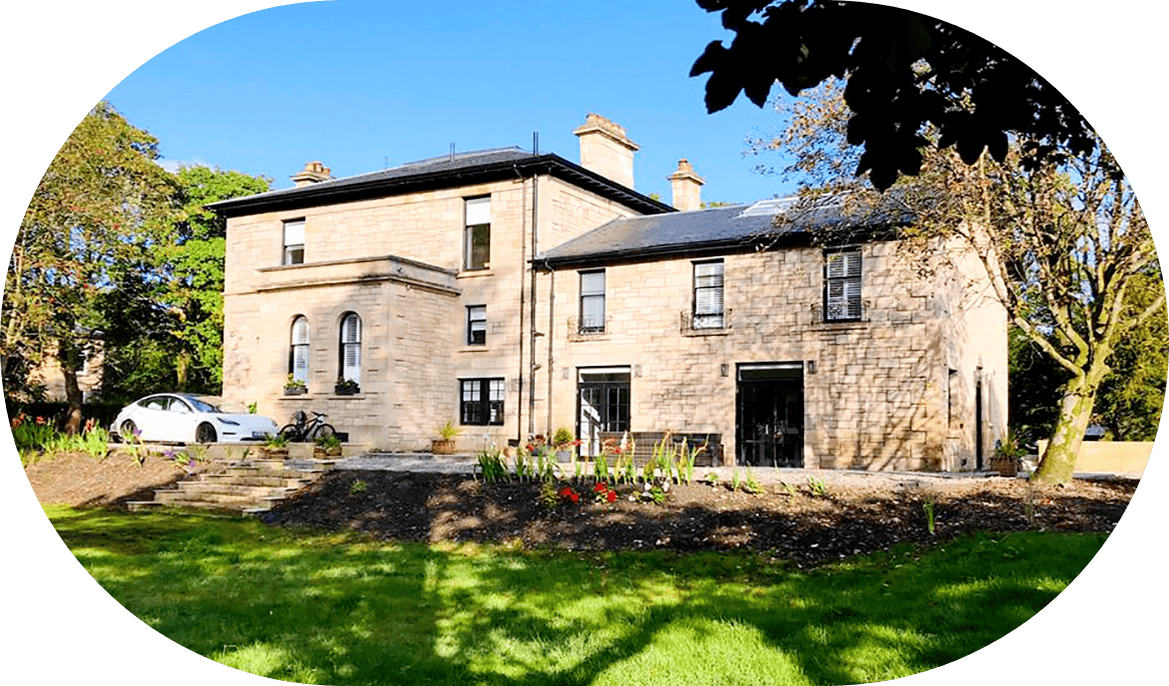 Large house set in beautiful garden
